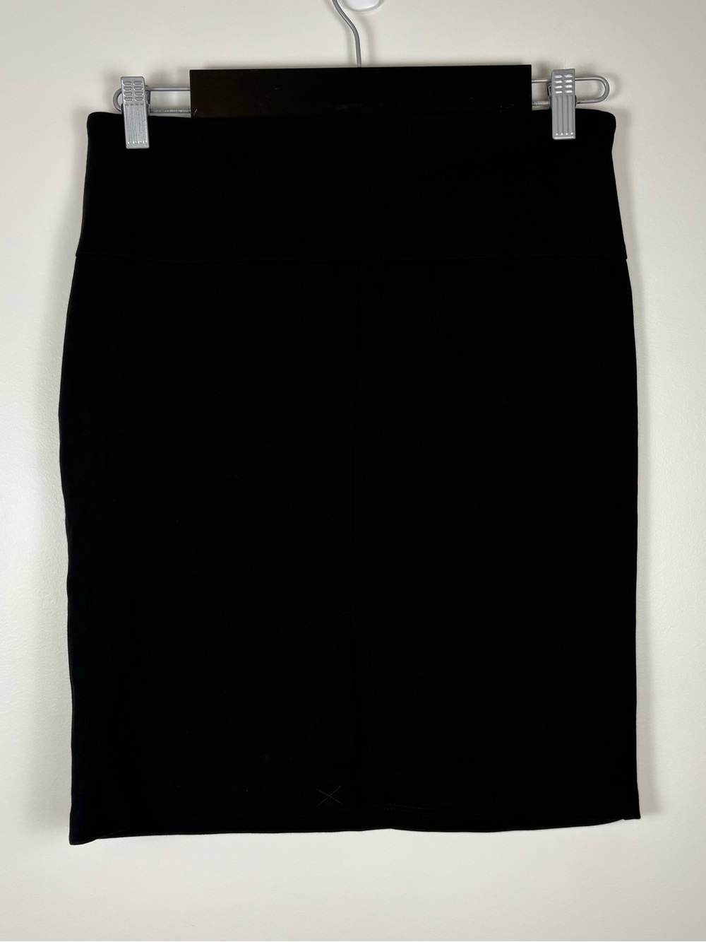 Alfred Sung Womenโs Black Pencil Skirt Pull On Stretch Office Size Medium